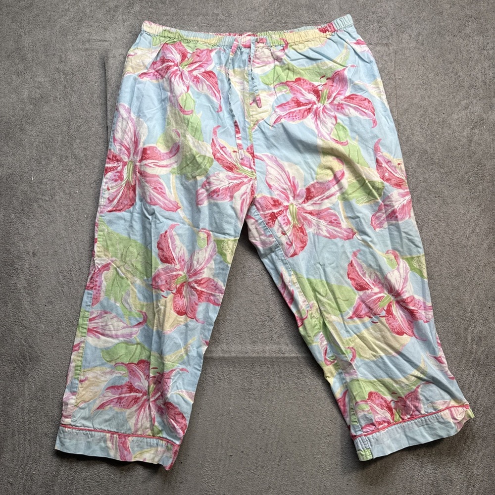 Pine Cone Hill‎ Fine Linens Floral Cotton Sleeveless Pajama Set Cottagecore M - Picture 7 of 14